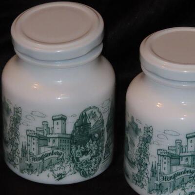 Milk Glass containers 