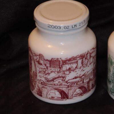 Milk Glass containers 