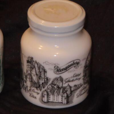 Milk Glass containers 