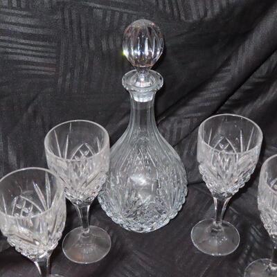 Crystal Decanter and glasses