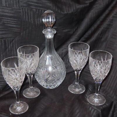 Crystal Decanter and glasses