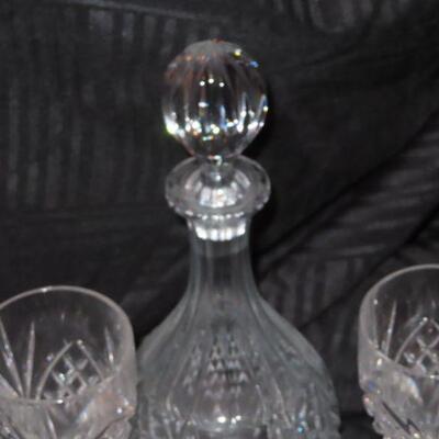 Crystal Decanter and glasses