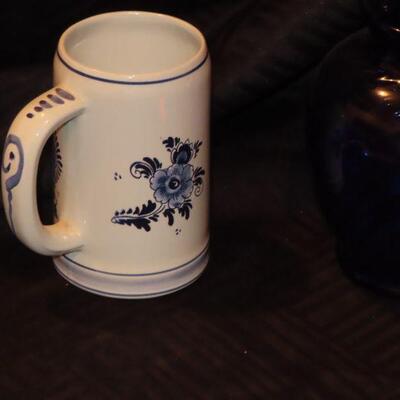 Royal Blue Vase and Mug