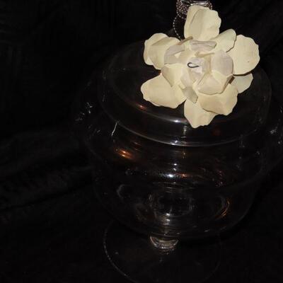 Large Glass Candy Dish