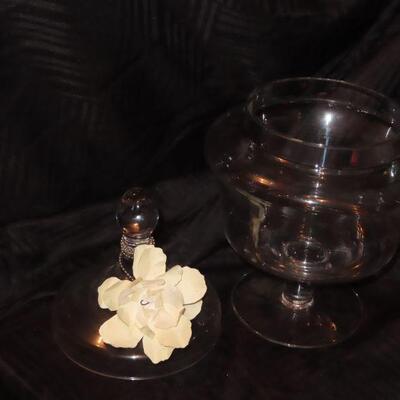 Large Glass Candy Dish
