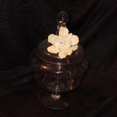 Large Glass Candy Dish