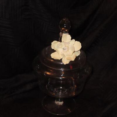 Large Glass Candy Dish
