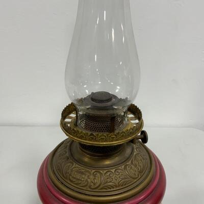 .97. ANTIQUE | GWTW Lamp | Roses | 3-Way Electric