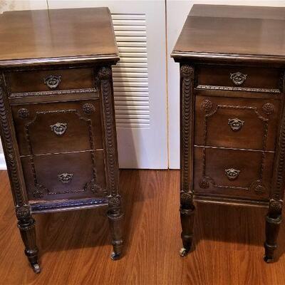 Lot #42  Pair of Vintage Cabinets/Nightstands