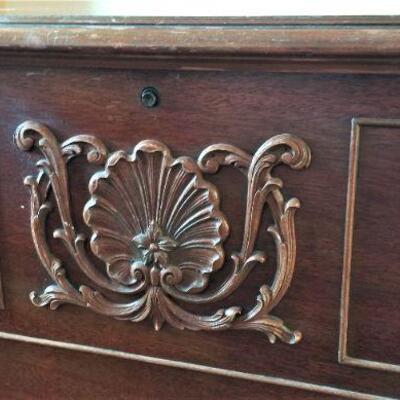 Lot #45  Vintage Blue Bird Cedar Chest - all original