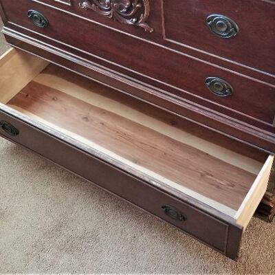 Lot #45  Vintage Blue Bird Cedar Chest - all original