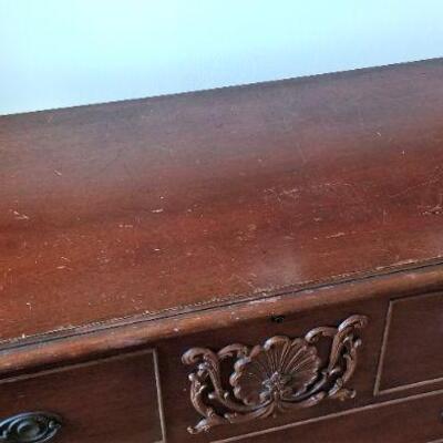 Lot #45  Vintage Blue Bird Cedar Chest - all original
