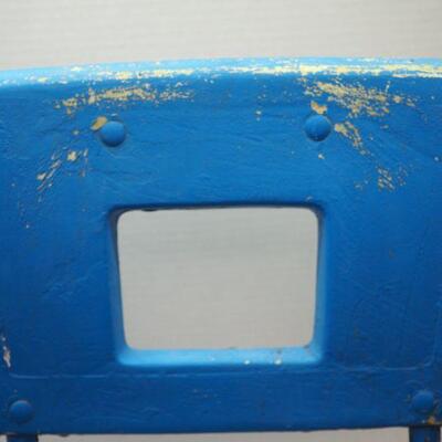 Lot 8 Children's vintage school chair and stool. # 3 vintage large crock