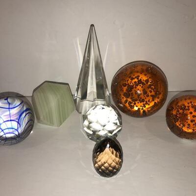 Paperweights - mixed shapes - all one lot