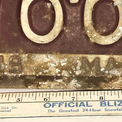 Old license plate