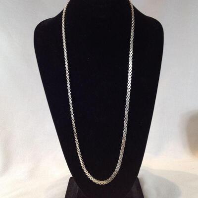 Sterling Long & Heavy Chain Necklace