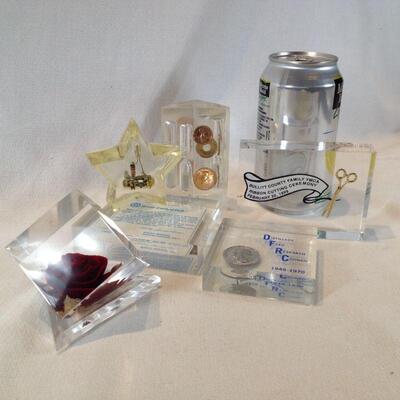 Embedded Lucite Items