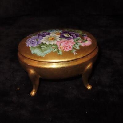 Limoges Gold Trinket Box