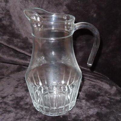 Vintage glass pitcher 