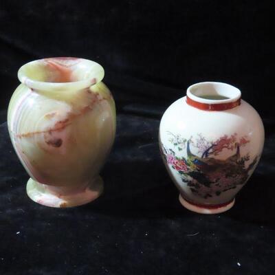 Small marble and japan vase