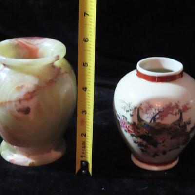 Small marble and japan vase