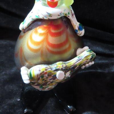 Vintage murano glass clown