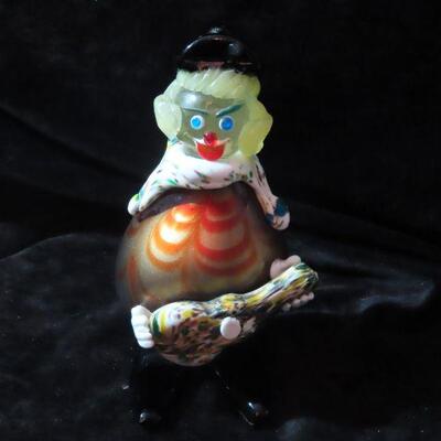 Vintage murano glass clown