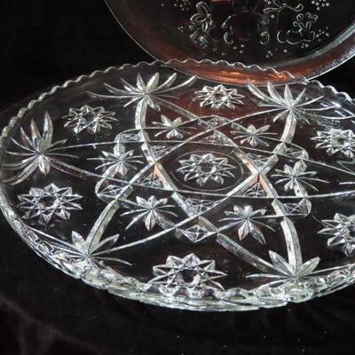 Large Glass serving trays