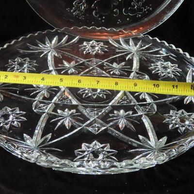 Large Glass serving trays