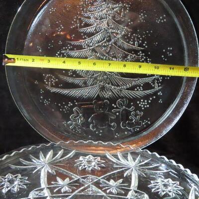 Large Glass serving trays