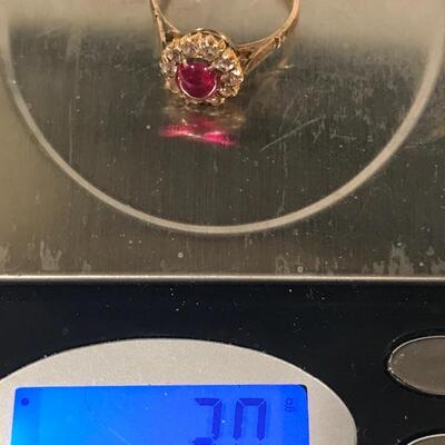 14 k gold ring  