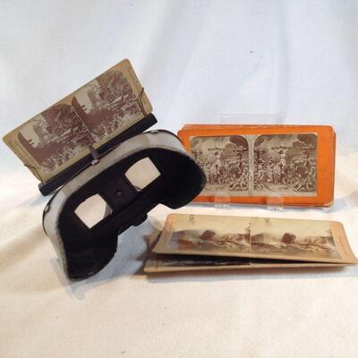 Antique Stereograph with Cards