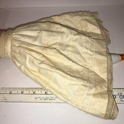 Victorian Doll Painted Hair Handmade Clothing 