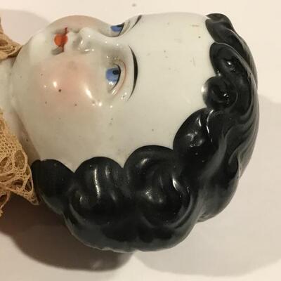 Victorian Doll Painted Hair Handmade Clothing 