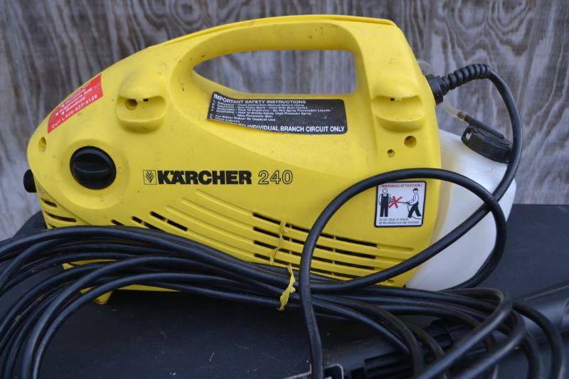 LOT 458 RADIO FLYER SMALL SIZE TOY COLLECTION AND KARCHER 240 PRESSURE  WASHER | EstateSales.org