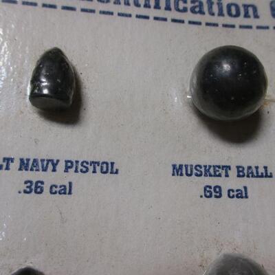 Lot 167 - Americana Civil War Bullet Identification Guide