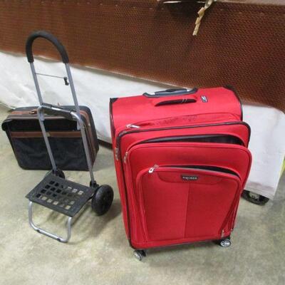 Lot 191 - Suit Cases & Rolling Carts