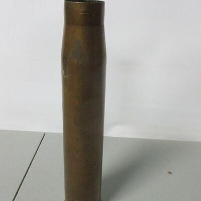 Lot 196 - 57 MM M23A2 Shell Brass Casing Dated 1943