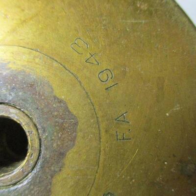 Lot 196 - 57 MM M23A2 Shell Brass Casing Dated 1943