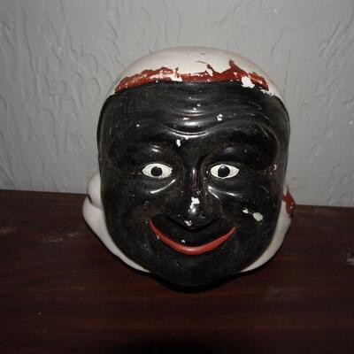 Black Americana Cookie Jar Head 