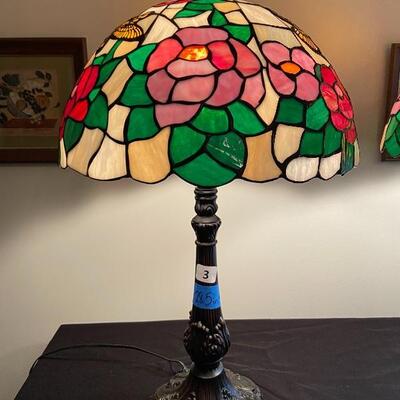 Lot 3:  Lovely Stained Glass Lamps