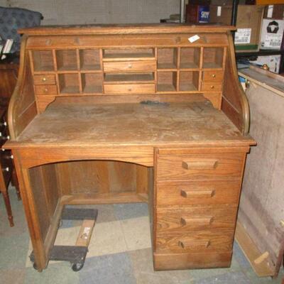 Lot 209 - Roll Top Desk