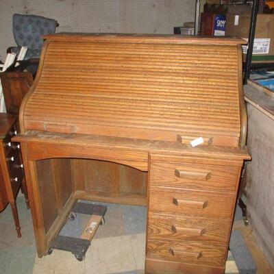 Lot 209 - Roll Top Desk