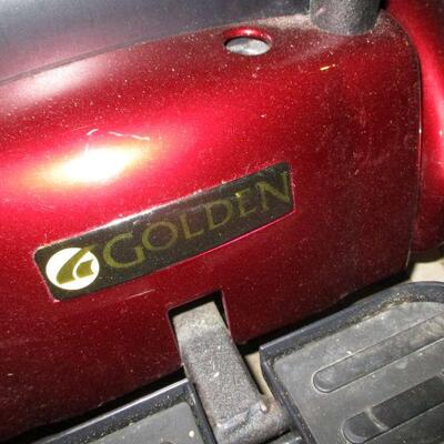Lot 211 - Golden Electric Scooter Chair 