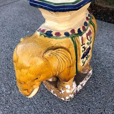 Ceramic Colorful Elephant Plant Stand Table YD#020-1220-00294