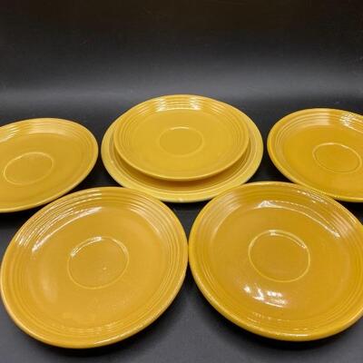 FiestaWare Marigold Yellow Fiesta Saucers & Bread Plate YD#012-1120-00056