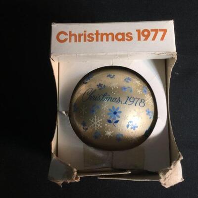 Lot 36: Vintage Christmas Ornaments and Decor