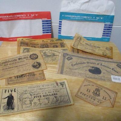 Lot 215 - Antiqued Reproduction Confederate Currency