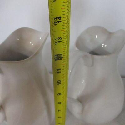 Lot 220 - China Pitchers - Ironstone - Pottery Barn