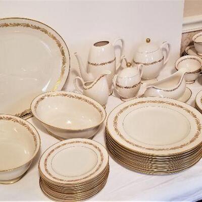 Lot #62  Large Set of Franciscan Fine China in the "Arcadia Gold" pattern